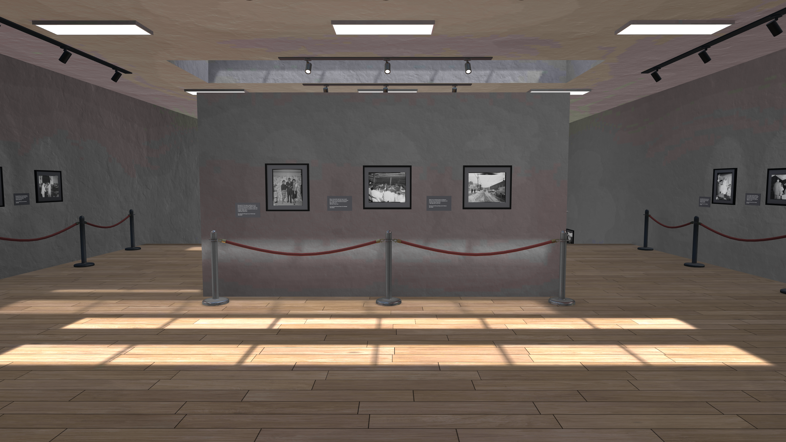 A bright virtual museum hall for the Charles Teenie Harris collection